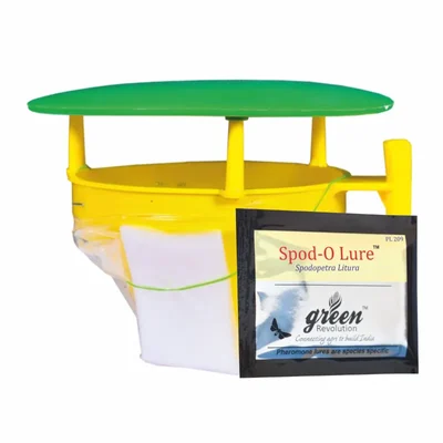 Green Revolution Highly Effective Funnel Insect Trap with Spodo-O-Lure(Pack-15 pcs)