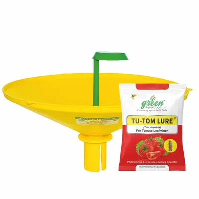 Green Revolution Highly Effective Water Pheromone Trap with TU-TOM Pheromone Lure(Pack-5 Pcs)