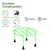 Heavy Duty Green Round Plant Stand, Galvanised Metal Pot Holder, For Home, Garden & Balcony Decoration(Pack-Pack of 2)