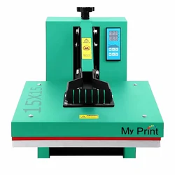 My Print | Green Heat Press Machine 15 x 15  For DTF Printinting,Vinyle Printing, Screen Printing