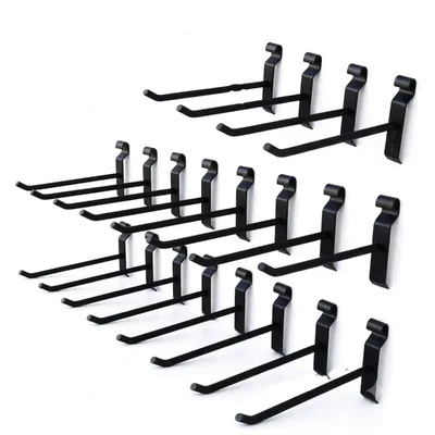 Premium quality Metal Black Gridmesh Wall Hook Pack of 20 Pcs for Display and Hanging(Size-4 inch )