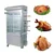 Stainless Steel Chicken Grill Machine with 16 Birds Capacity for Commercial Purpose