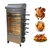 Stainless Steel Chicken Grill Machine with 25 Birds Capacity for Commercial Purpose