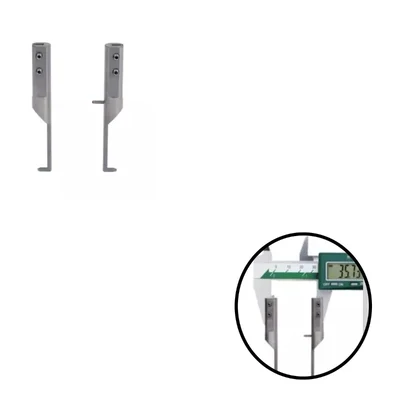 Insize Set of 2 Groove Points for Digital Caliper, 59mm Overall Length and 16mm Tip Length, 6147-A2