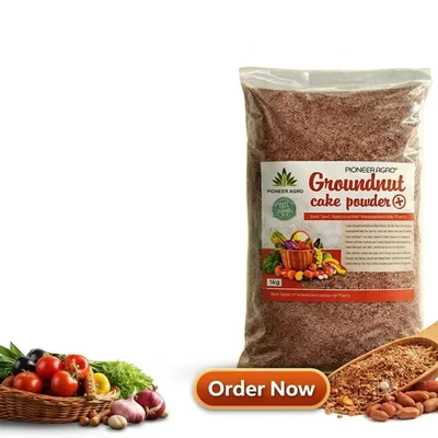 Pioneer Agro Groundnut Cake Powder (Kadalai Punnakku) 1 Kg Rich Organic Fertilizer for Flowering Plants