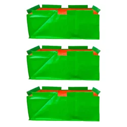 Shiv Biotech 250 GSM 3 x 2 x 1 feet HDPE Rectangular Type Reusable Grow Bag for Garden and Nursery(Pack-3 pieces)