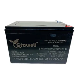 GROWELL 12V 16Ah Rechargeable Battery, Long Backup Power Source for Agricultural Sprayers