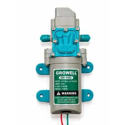 Growell 12V DC 125 PSI High Pressure Battery Operated Motor Pump for Agriculture Spray