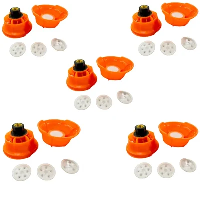 GROWELL Heavy 3,4,5,6 Hole Brass Thread Nozzle for Agricultural Sprayers | Ideal For Agricultural Spraying(Pack Of 10)