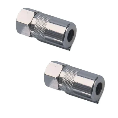 Groz 1/8 Inch BSPT 4 jaw Professional Hydraulic Grease Gun Coupler (HC/14/4/B)