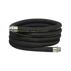 Groz 12 ft 3/4 Inch Anti-Static Fuel Hose with End Connections (ZSA/HOS/FPM/12)