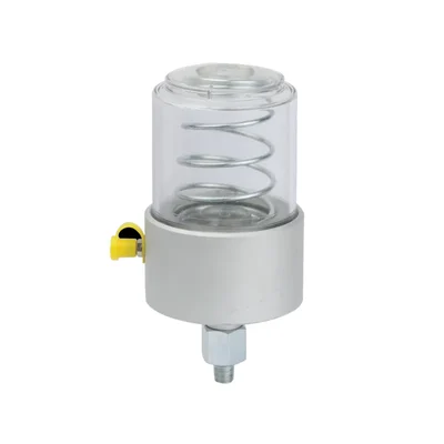 Groz 1-2 Psi Grease Feeders, Polycarbonate Bowl With Aluminium Base (GFD/PA/1/B)