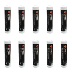Groz 10 Pcs 400 gms NLGI Grade 2 Premium Lithium Complex Grease Gun Cartridge (CTG/01P)