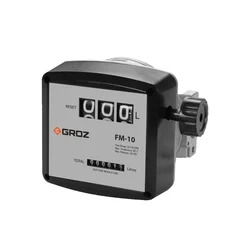 Groz 145 Psi Max. Pressure Mechanical Diesel Meter for Diesel, Biodiesel and Oils (FM/10/0-1/BSP)
