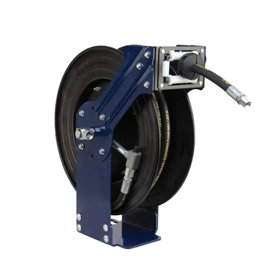 Groz 10m Long 3/8 Inch Oil Medium Pressure Hose Reel (HR/OL/10M/3-8/B)