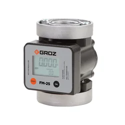 Groz Heavy Duty 3/4 Inch Digital Oval Gear Fuel Meter (FM/25/3-4/BSP)