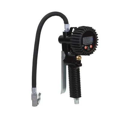 Groz Tyre Inflator Gauge with 2.5 Inch(63 mm) Gauge Diameter for Cars (TIG/D/12/BSP)