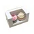 100 Pcs, 6x3x4 Window 300 GSM Cupcake Box with Insert For 2 Cupcakes, Brownies, Bakery Products