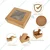 100 Pcs, 6x6x4 Inch Kraft 350 GSM Cupcake Box with Insert For 4 Cupcakes, Brownies, Bakery Products