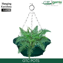 GTC 11" Multi Color Hanging Karishma Planter Modern Decorative Pots for Stylish Spaces, Home Decoration, Gardens (Pack of 3)