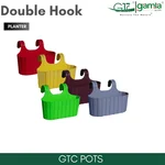 GTC 14" Multi Color Double Hook Pot Modern Decorative Pots for Stylish Spaces, Home Decoration, Gardens (Pack of 5)