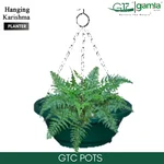 GTC 8" Multi Color Hanging Karishma Planter Modern Decorative Pots for Stylish Spaces, Home Decoration, Gardens (Pack of 3)
