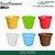 GTC 14" Multi Color Sun Flower Planter Modern Decorative Pots for Stylish Spaces, Home Decoration, Gardens (Pack Of 2)(Color-White)