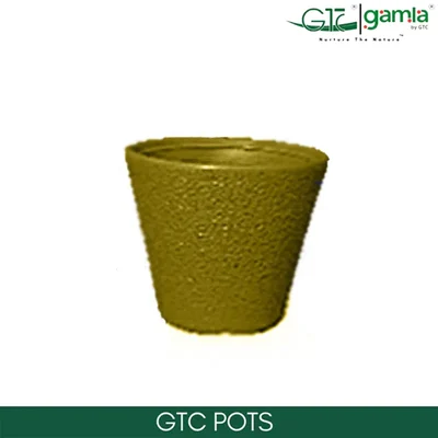 GTC 10" Multi Color Sassy Planter Modern Decorative Pots for Stylish Spaces, Home Decoration, Gardens (Pack of 3)(Color-Yellow)