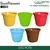 GTC 10" Multi Color Sun Flower Planter Modern Decorative Pots for Stylish Spaces, Home Decoration, Gardens (Pack Of 3)(Color-White)