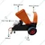 Fuel Operated Wood Chipper/Shredder/ Mulcher with 70 mm Shredding Capacity for Shredding Wood