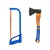 Wadfow Hand Tools Combo of Steel Drop-forged Axe (WHM6312) With 12 Inch Metal Hacksaw Frame (WHF3138)