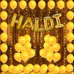 Haldi Ceremony Decor Kit with Balloons Light Photoshoot Set, 27 Pcs(pack of 3)