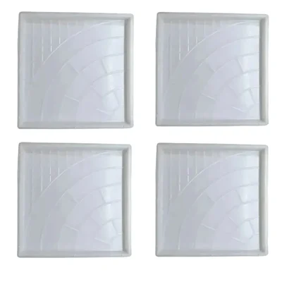 RK Half Round flower Tile Mould | 12" x 12" (Pack Of 4 )