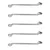 Hamco 5 Pcs 21mm X 23mm Shallow Offset Ring Spanner Set