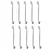 Hamco 10 Pcs 6mm X 7mm Shallow Offset Ring Spanner Set