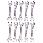 Premium Quality Double Open End Spanners - 18MM X19MM - 10 pc Box