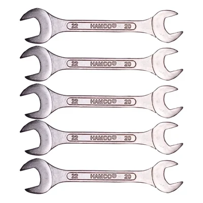 Hamco Double Open End Spanners - 20MM X 22MM - 5pc Box