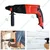 Heavy Duty 26 mm Rotary Hammer Drill with 5kg Demolition Hammer and 13 mm Impact Drill Machine with Accessories Combo