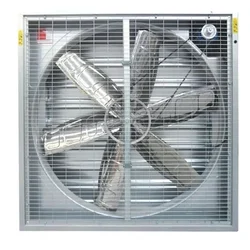 54 Inch Hammer Ventilation Fan For Poultry Farms With CFM 22000 & 1.5 HP Three Phase Motor