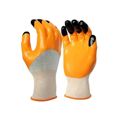 AGT Pack of 2 PVC Material Hand Gloves for Gardening Purpose / Reusable Hand Gloves for Gardening Work 