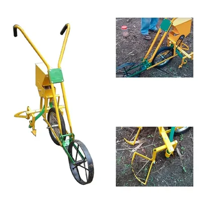 3 in 1 Wheel Type Seeder with multiple Attachments for Seeding Purpose