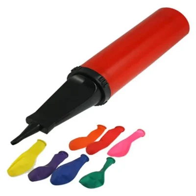 Double Action Hand Balloon Pump Set for Birthday Decor with Arch Tape & Ribbon