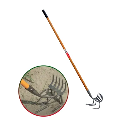Falcon FCRH-3044 Hand Culti-Rake with Steel Handle and Grip