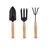 AGT Garden Tools Combo Kit of a Hand Cultivator, Hand Trowel and a Garden Fork-Used for Small Scale Gardening Processes(3 Tools)