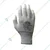 Delight 12 Pcs Grey Colour Finger Coated Gloves (MEDFC41-G)(Size-Medium)