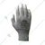 Delight 12 Pcs Grey Colour Finger Coated Gloves (MEDFC41-G)(Size-Medium)