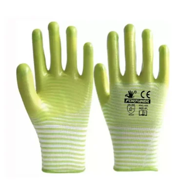 Fortuner Zig Zag PVC Coated Hand Gloves (Green Colour) For Industrial,Agricultural & General-Purpose Tasks(Pack-1 Pair)