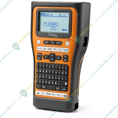 Brother 24mm Bluetooth USB Handheld Industrial Label Printer with Auto Full/Half Cutter PT-E560BTVP