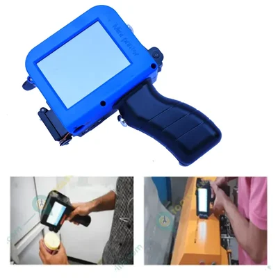 Handy 12.7mm 2 in 1 Mini Pro Handheld Inkjet Printer with Solvent Based Cartridge, Light Weighted for All Types of Surfaces