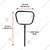 Mild Steel Handle for Single Row Manual Roller Weeder
